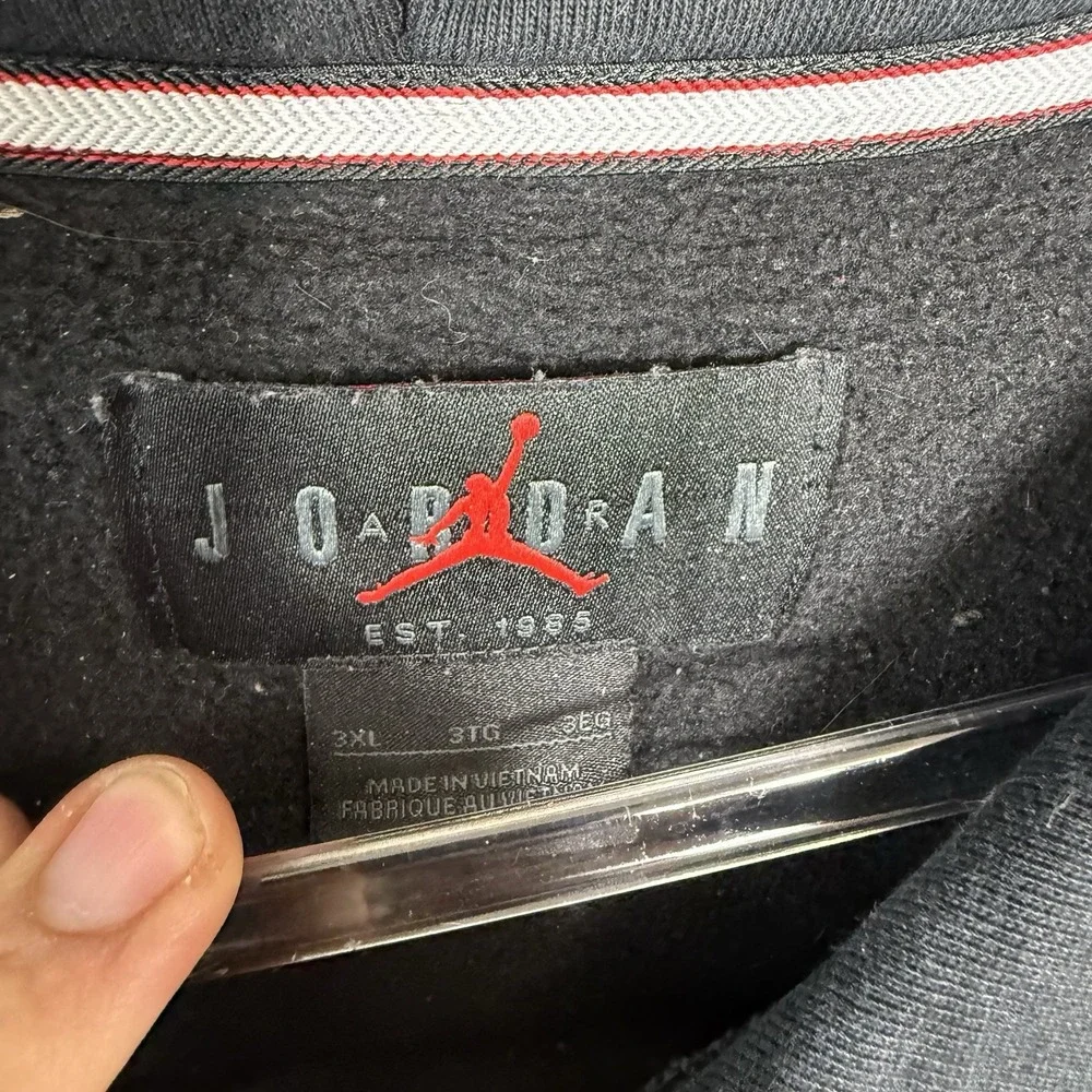 Jordan Jumpman Flight Hoodie Pullover Sweatshirt Nike Mens 3XL Embroidered